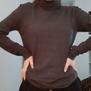 Grey turtleneck.